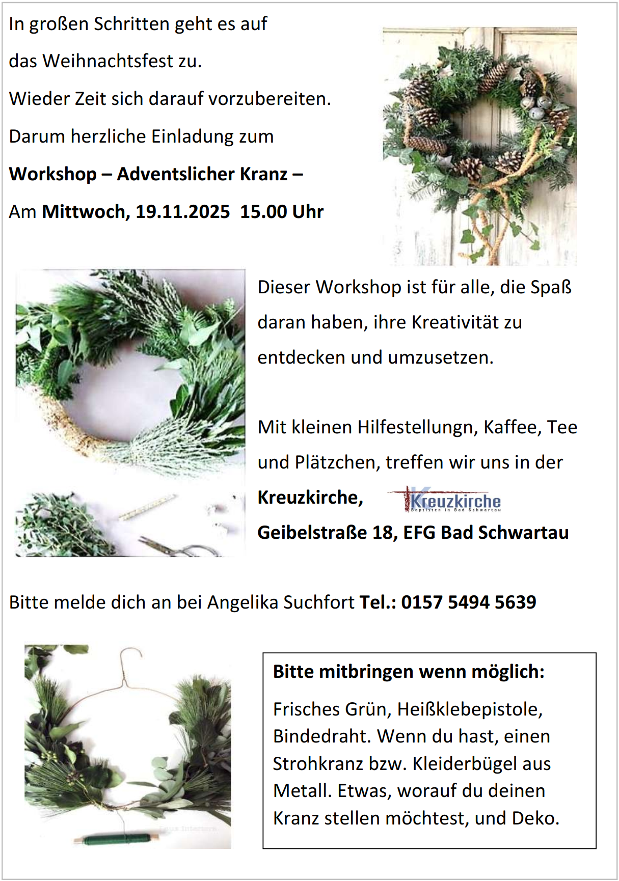 Adventskranz Workshop